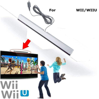Dla Wii / Wii U konsola przewodowy czujnik Bar, czujnik promieniowania podczerwieni IR Bar, wymiana podczerwieni IR Ray czujnik ruchu Bar 1